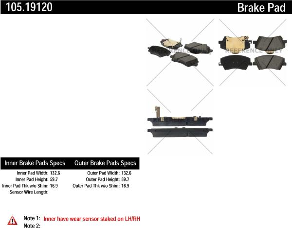 Front Super Premium Ceramic Pads