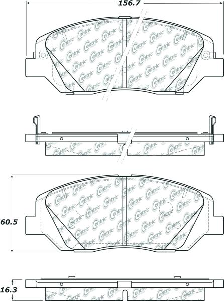 Front Super Premium Ceramic Pads