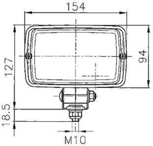 Halogen Work Light by HELLA - H15522047 pa4