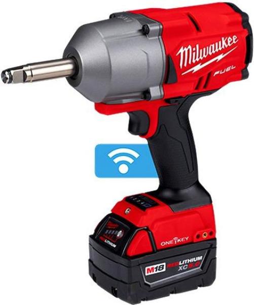 M18 Fuel™ 1/2" Drive Hog Ring Anvil 18 V Cordless 5.0 Ah Li-ion Impact Wrench Kit with ONE-KEY™ Wi Fi Module by MILWAUKEE - 2769-22 pa1