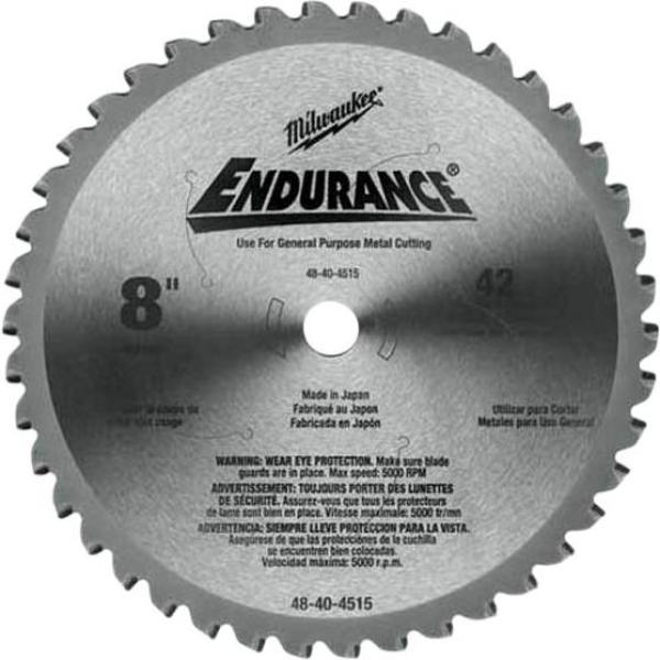 Metal Tech™ Endurance™ 8" 42T ATB Circular Saw Blade (1 Piece) by MILWAUKEE - 48-40-4515 pa1