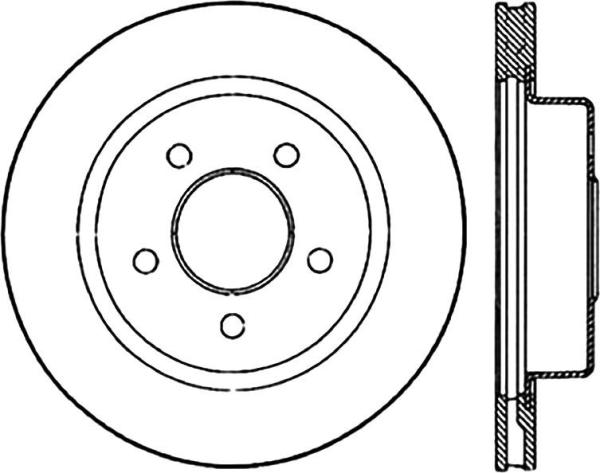 Disc Brake Rotor-Disc Rear Centric 121.61021