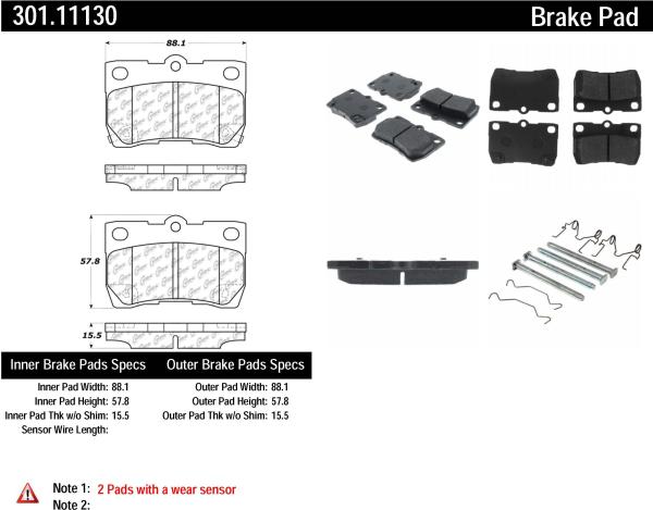 Rear Premium Ceramic Pads