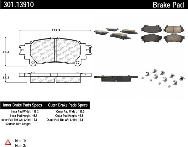 Rear Premium Ceramic Pads