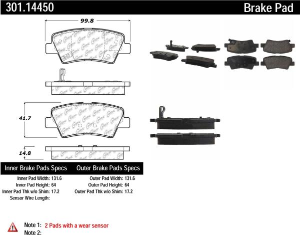 Rear Premium Ceramic Pads