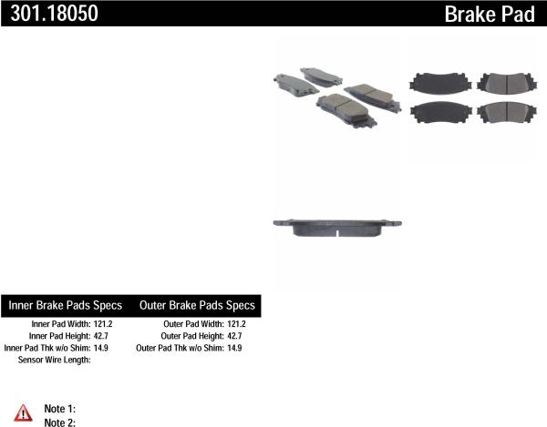 Rear Premium Ceramic Pads