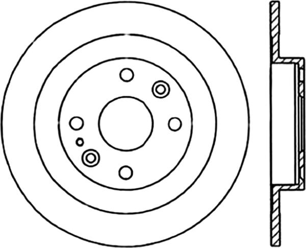 Centric Parts 120.45041 Premium Brake Rotor with E-Coating 