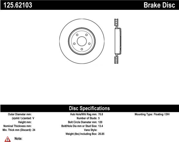 Rear Premium Rotor