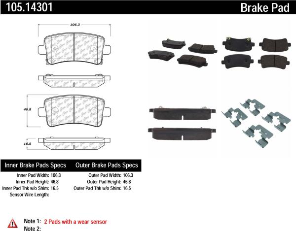 Rear Super Premium Ceramic Pads