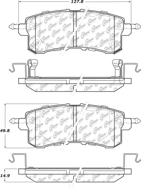 Rear Super Premium Ceramic Pads