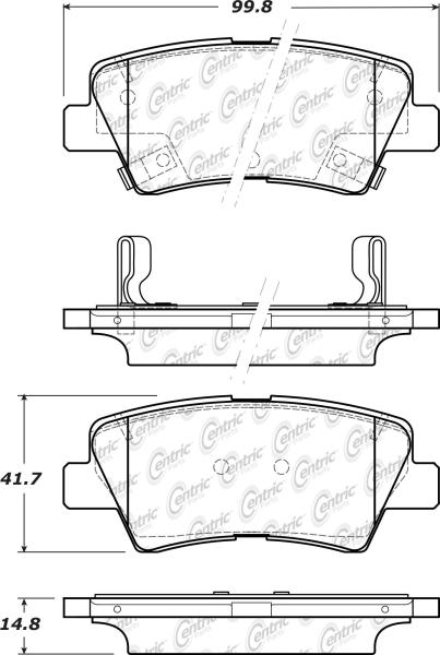 Rear Super Premium Ceramic Pads