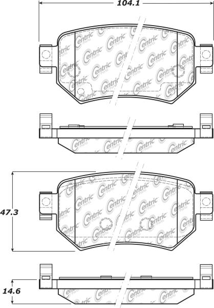 Rear Super Premium Ceramic Pads