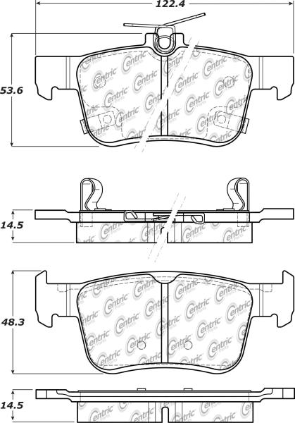 Rear Super Premium Ceramic Pads