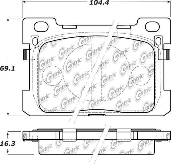 Rear Super Premium Ceramic Pads