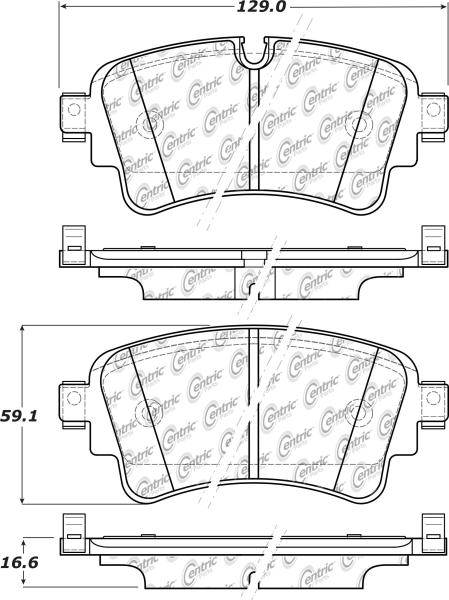 Rear Super Premium Semi Metallic Pads