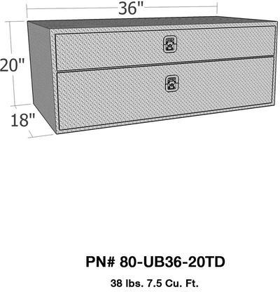 Underbody Tool Box by WESTIN - 80-UB36-20TD pa2