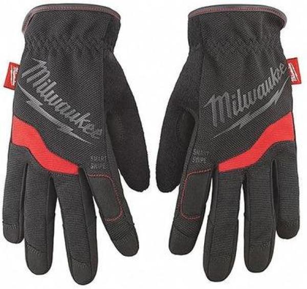 XX-Large Free-Flex Black/Red Synthetic Leather Mechanics Gloves by MILWAUKEE - 48-22-8714 pa6