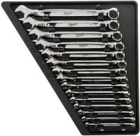 15-piece 8 to 22 mm 12-Point Straight Head Full Polished Combination Wrench Set 48-22-9515