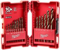 Purchase Top-Quality 23-Piece RED HELIX™ Cobalt Fractional Drill Bit Set by MILWAUKEE - 48-89-2338 pa3