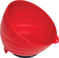 6" Plastic Red Multi-Position Magnetic Parts Tray Cup