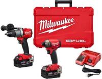 Purchase Top-Quality M12 Fuel™ 18 V Cordless 5.0 Ah Li-ion 2-Tool Combo Kit (Hammer Drill, Hex Impact Driver) by MILWAUKEE - 2999-22 pa1