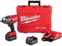 Purchase Top-Quality M18 Fuel™ 1/2" Drive 18 V Cordless 5.0 Ah Li-ion Impact Wrench Kit by MILWAUKEE - 2767-22 pa2