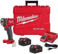 Purchase Top-Quality M18 Fuel™ 3/8" Drive Hog Ring Anvil 18 V Cordless 5.0 Ah Li-ion Compact Impact Wrench Kit by MILWAUKEE - 2854-22 pa2