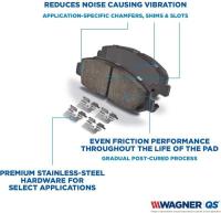 Rear Ceramic Pads by WAGNER - ZD1288 pa9