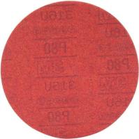 Stikit™ 316U 8" P80 Grit Aluminum Oxide Non-Vacuum PSA Discs (25 Pieces)